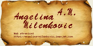Angelina Milenković vizit kartica